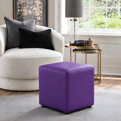 Faux Leather Cube Seating