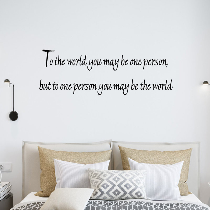 Donn Text & Numbers Wall Decal, 7" x 22"