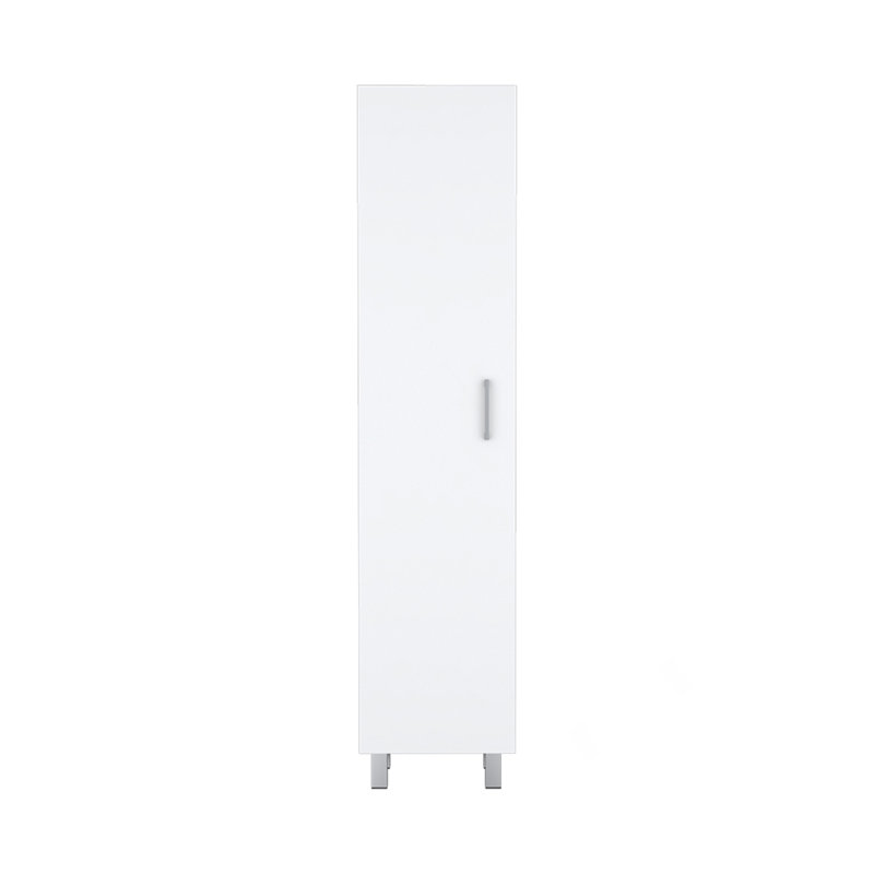 Armoire de rangement Molekeede, blanchisserie, finition blanche