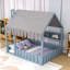 Lit Montessori avec cheminée et tablettes personnalisables-201014855-201014853