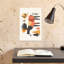 Autumn Moose Forest Abstract Minimalist Modern Deer Animal Autumn Wall Art Print by Mathieu - Wrapped Canvas Print-526222334