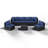 8-Piece Patio Furniture Set with Propane Gas Fire Pit Table-575407548-599686392