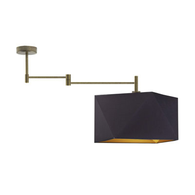 Adish Fabric Semi Flush Mount