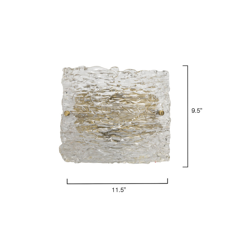2 - Light Flush Mounted Sconce