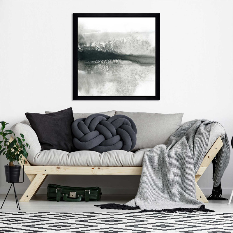 " Dramatic Setting I " by Carol Robinson Painting Print, Black Framed, 25.5" H x 25.5" W x 1" D