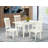 5 Piece Dinette Set for 4 Includes a Rectangle Dining Room Table with Butterfly Leaf and 4 Kitchen Dining Chairs, 32x54 Inch, Black-1596002665-1521121822