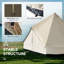 Tente campagnarde pour 10 personnes Outsunny
