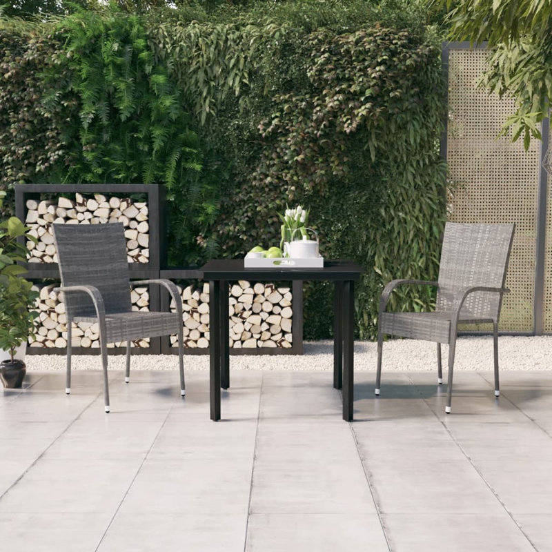 Corderro Rectangular 4 - Person 55.12" Long Dining Set, Gray, 2 - Discontinued , 31.5" table length