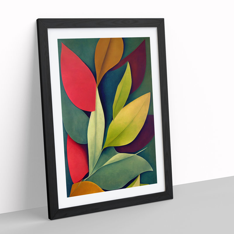 The Glorious Leaves - Framed Print, 34cm H x 25cm W x 2cm D, Black Framed