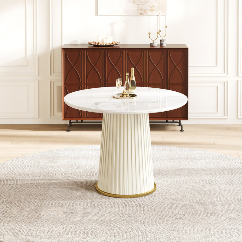 Table de salle à manger Modern, H 29,92 po x L 35,43 po x l 34,43 po