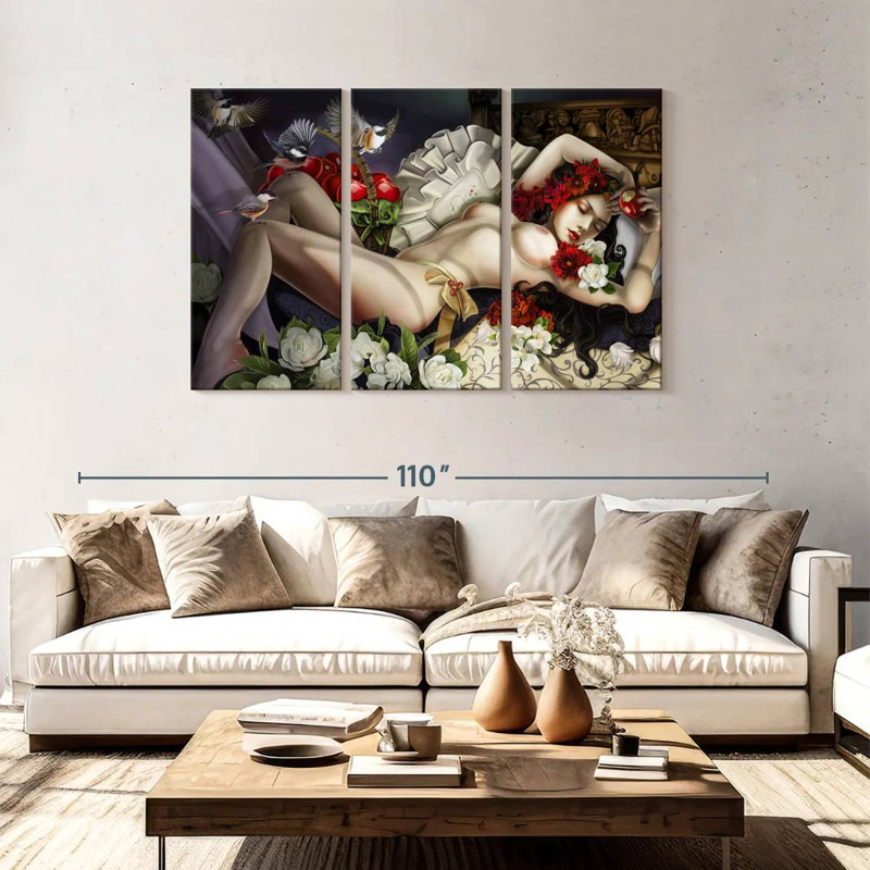 Fallen Snow, 48" H x 74" W