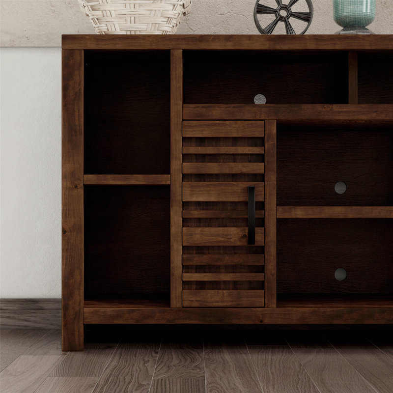 Stylish TV Stand Console with Ample Storage and Rustic Appeal