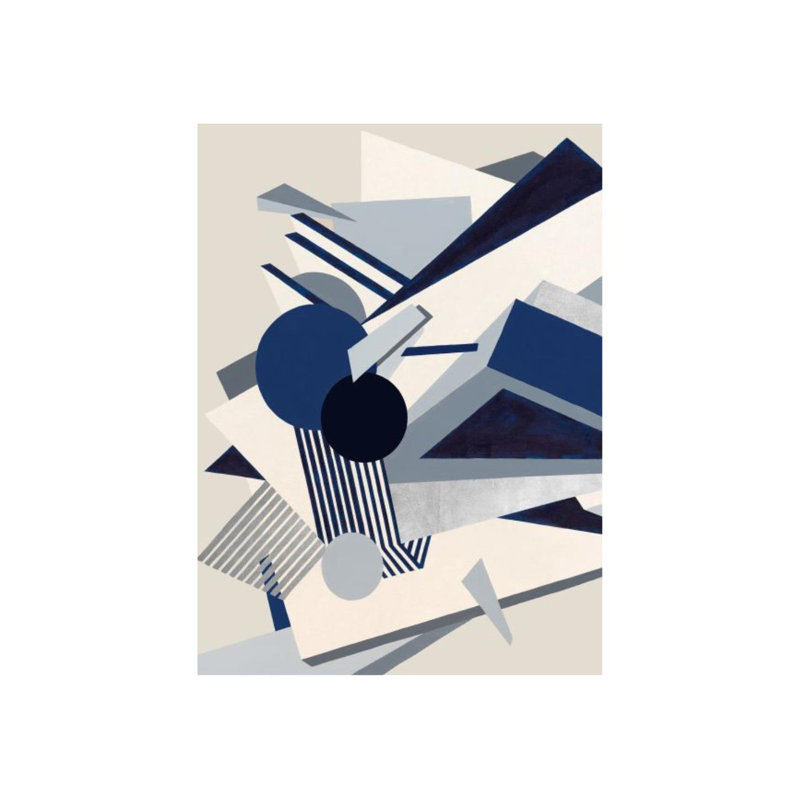Toit en étain I par Janice Sadler - Impression sur toile, Argent doré, H 64 po x l 47 po x P 1,5 po