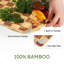 Planche à découper en bambou pour la cuisine, planche à découper en bois à damier avec rainure profonde pour le jus, planche à charcuterie non toxique, plateau de service à fromage, planche à découper épaisse en bois de bout antidérapante, grande taille (43 x 30 cm).