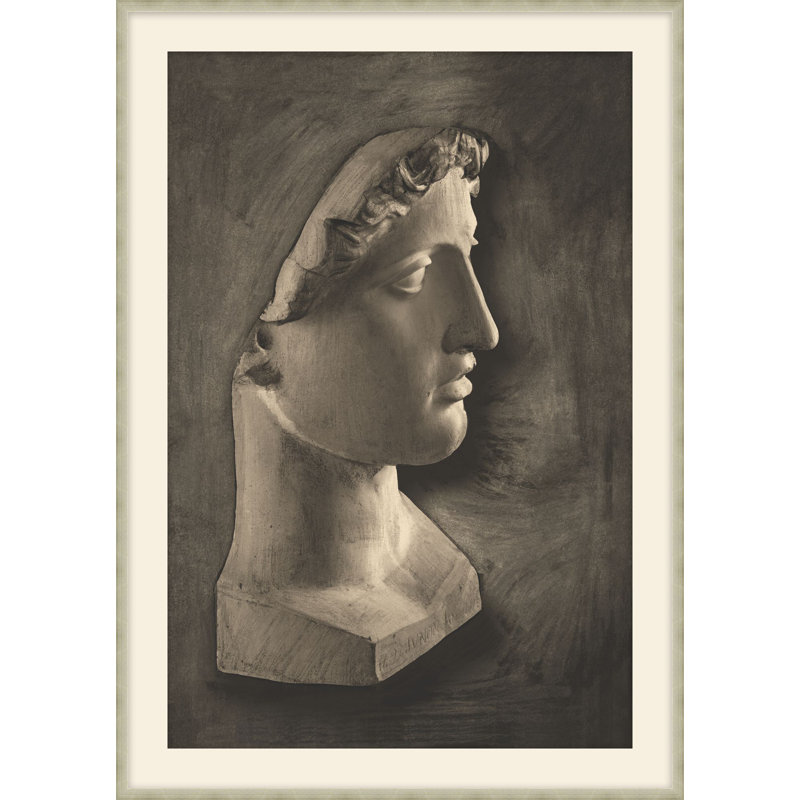 «Roman Profile 4», reproduction d'art encadrée, H 19,5 po x l 15,5 po