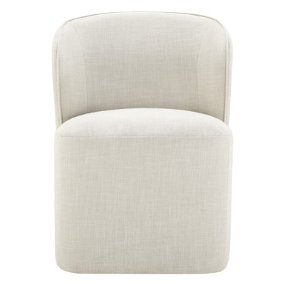 Niha Swivel Linen Side Chair
