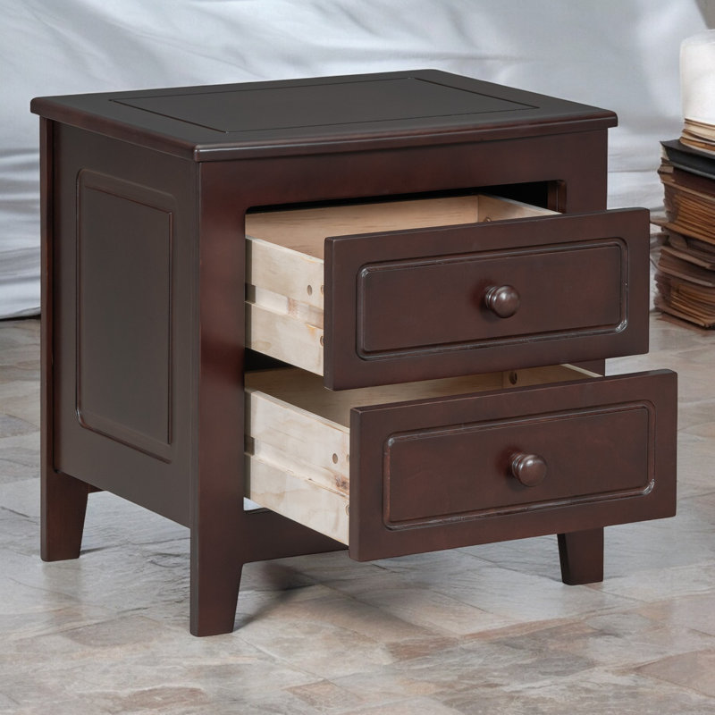 Chatham 2 - Drawer Solid Wood Nightstand, Coffee