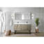 Ensemble de meuble-lavabo double, comptoir en marbre de culture et robinet en métal (NO SINK)-2056026925