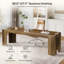 Bureau pour deux personnes, bureau de direction extra long 86,6 po