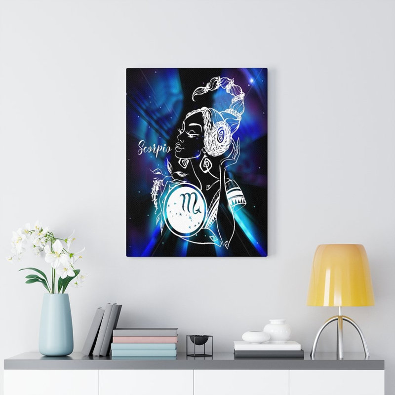 Scorpio Zodiac Horoscope - Wrapped Canvas Print, 76cm H x 61cm W