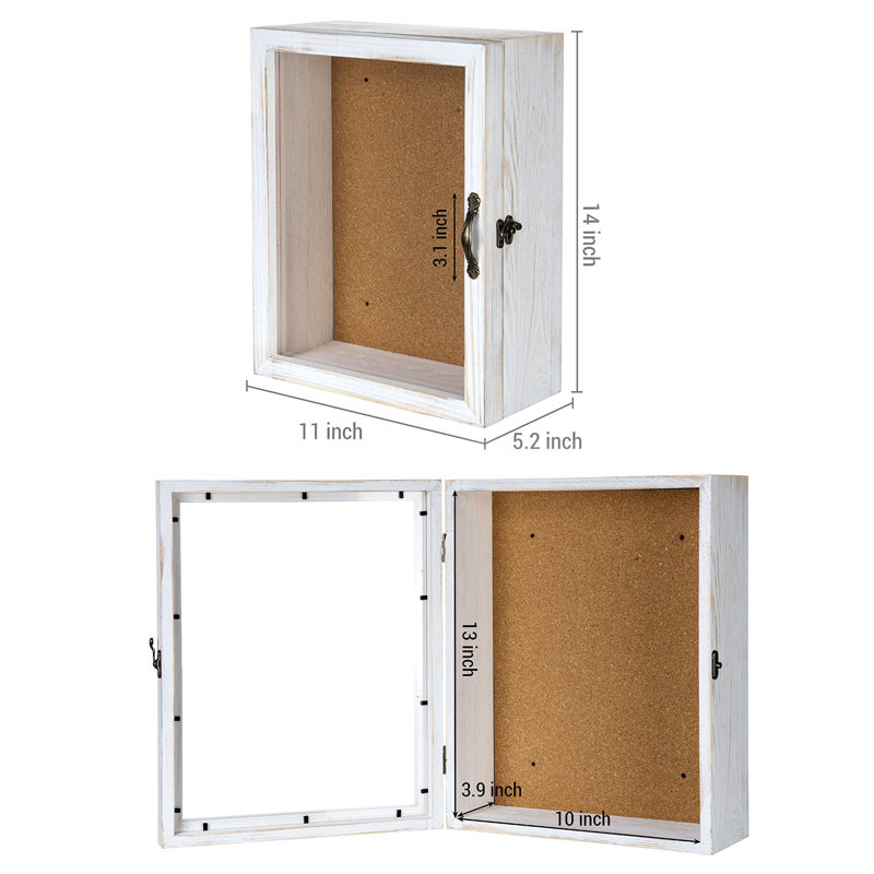 Cadre en bois Beechmoor, Blanc rustique