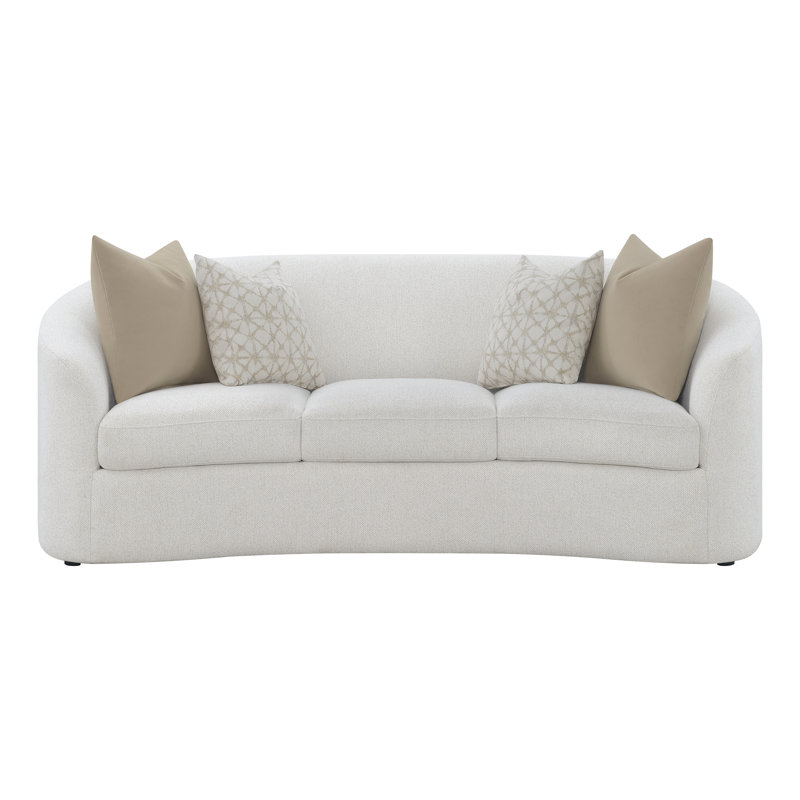 Reind Latte Tight Back Curved Sofa