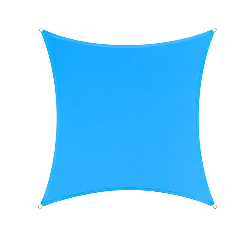 Voile d'ombrage carré imperméable Colourtree Customize, Bleu, 10 pi x 12 po