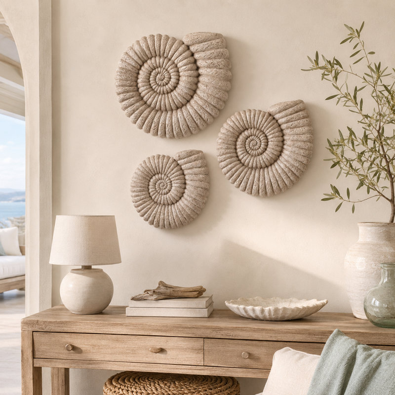 Shoreline Swirls, ensemble d'art mural nautique dimensionnel