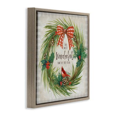 Most Wonderful Time Wreath Giclee Art by Nan