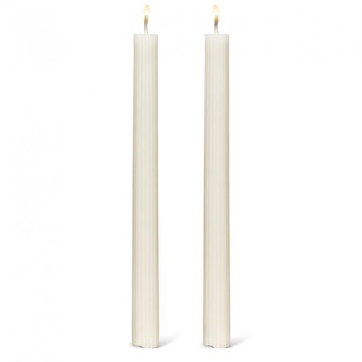 Ensemble de 2 chandelles coniques striées
