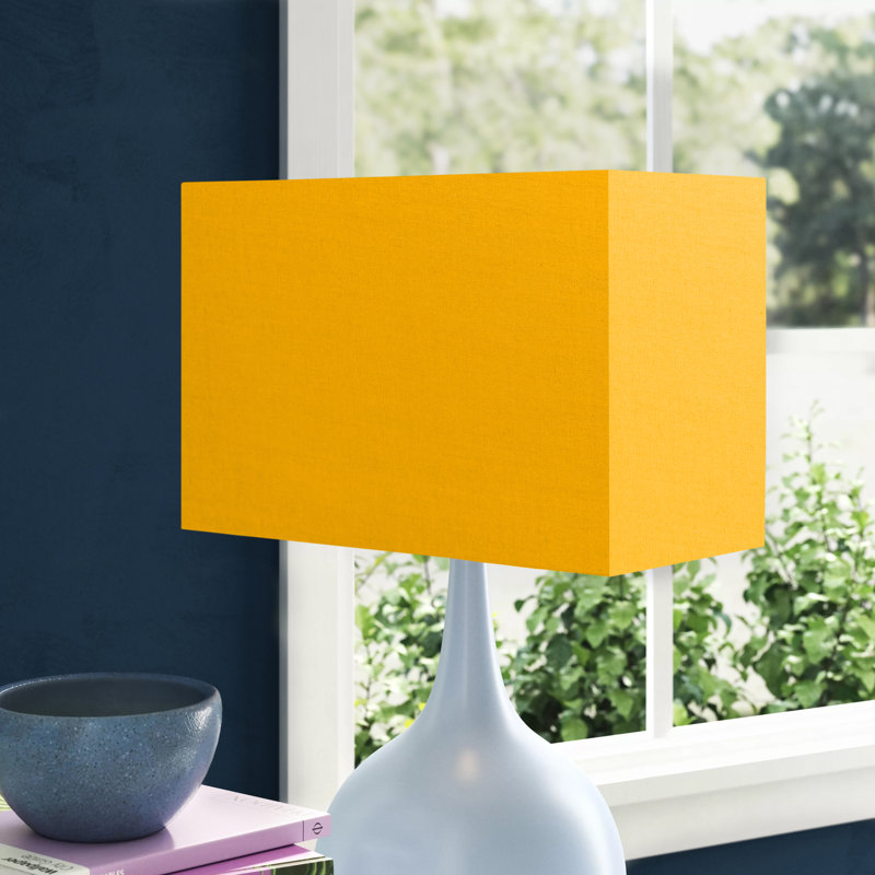 Cotton Rectangle Lamp Shade ( Screw On ), Sage Green, 20cm H x 30cm W x 15cm D