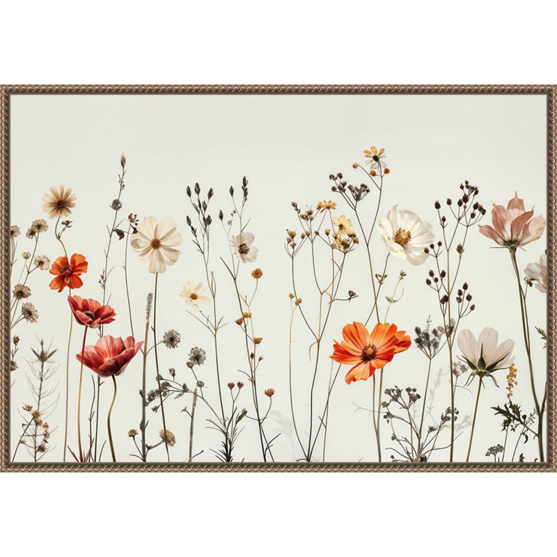 «Botanical Manuscriples» par Lazar studio, reproduction d'art sur toile encadrée, 33x23