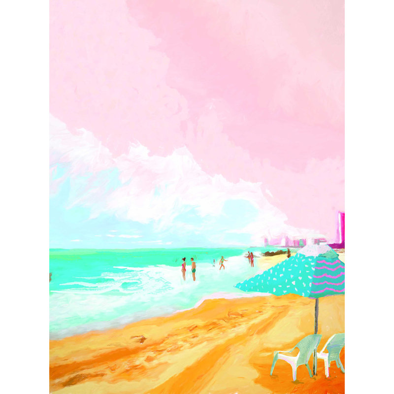 Summer Beach Time - Impression sur toile tendue, H 16 po x l 12 po