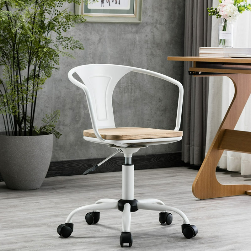 Chaise de travail Kayce, Blanc