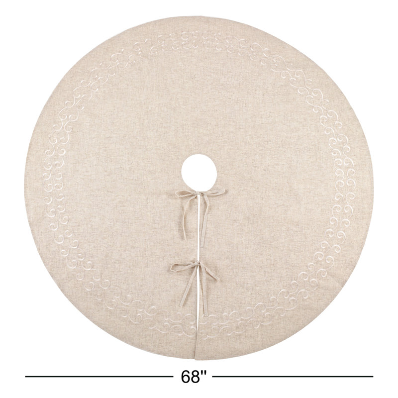 Swirling Collection Embroidered Tree Skirt