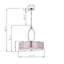 Lustree tambour 3 lumières Dennis