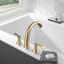Double Handle Deck Mounted Roman Tub Faucet with Rough-in Valve-102053825