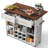 39.4'' L Modern Rolling Kitchen Island With Drop Leaf Countertop And Wine Rack, Wooden Kitchen Cart With 2 Storage Drawers And Towel Rack-1967885576