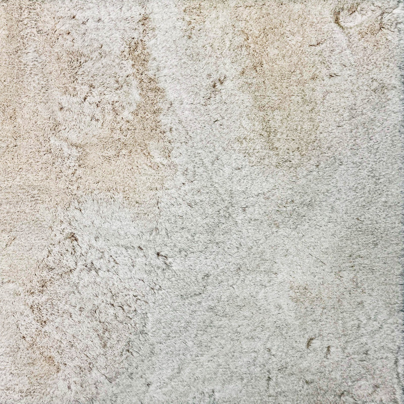 Tapis à poil long de qualité supérieure lavable à la machine ADS551, Ivoire ivoire, 10 pi x 14 pi