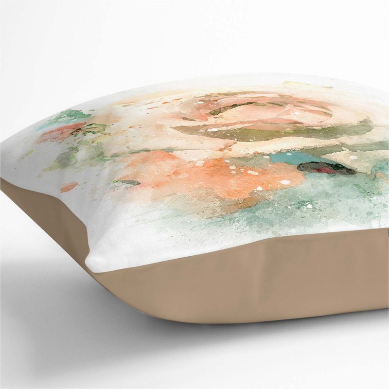 Square Throw Cushion, 40cm H x 40cm W x 15cm D, Stone