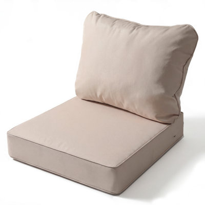 23.5 x 25.5 Outdoor Deep Seat Patio Cushion with Non-Slip Bottom for Patio Furniture, Waterproof, Fade-Resistant