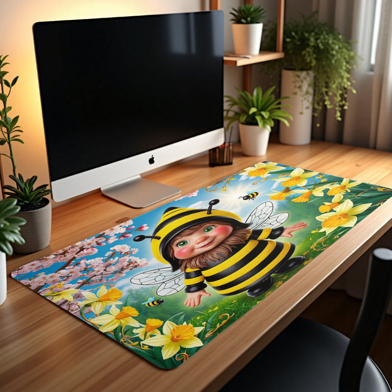 Polyester Desk Pad, 14.4x12.1
