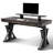 Height Adjustable Desk & Serene Ella Leather Chair Set For Home Office
