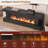 66" Fireplace Tv Stand For 75 Inch Tv, Led Fireplace Tv Stand & Modern Media Tv Console With Drawers, Entertainment Center With Fireplace, Electric Fireplace Tv Stand For Living Room, Bedroom -128923948