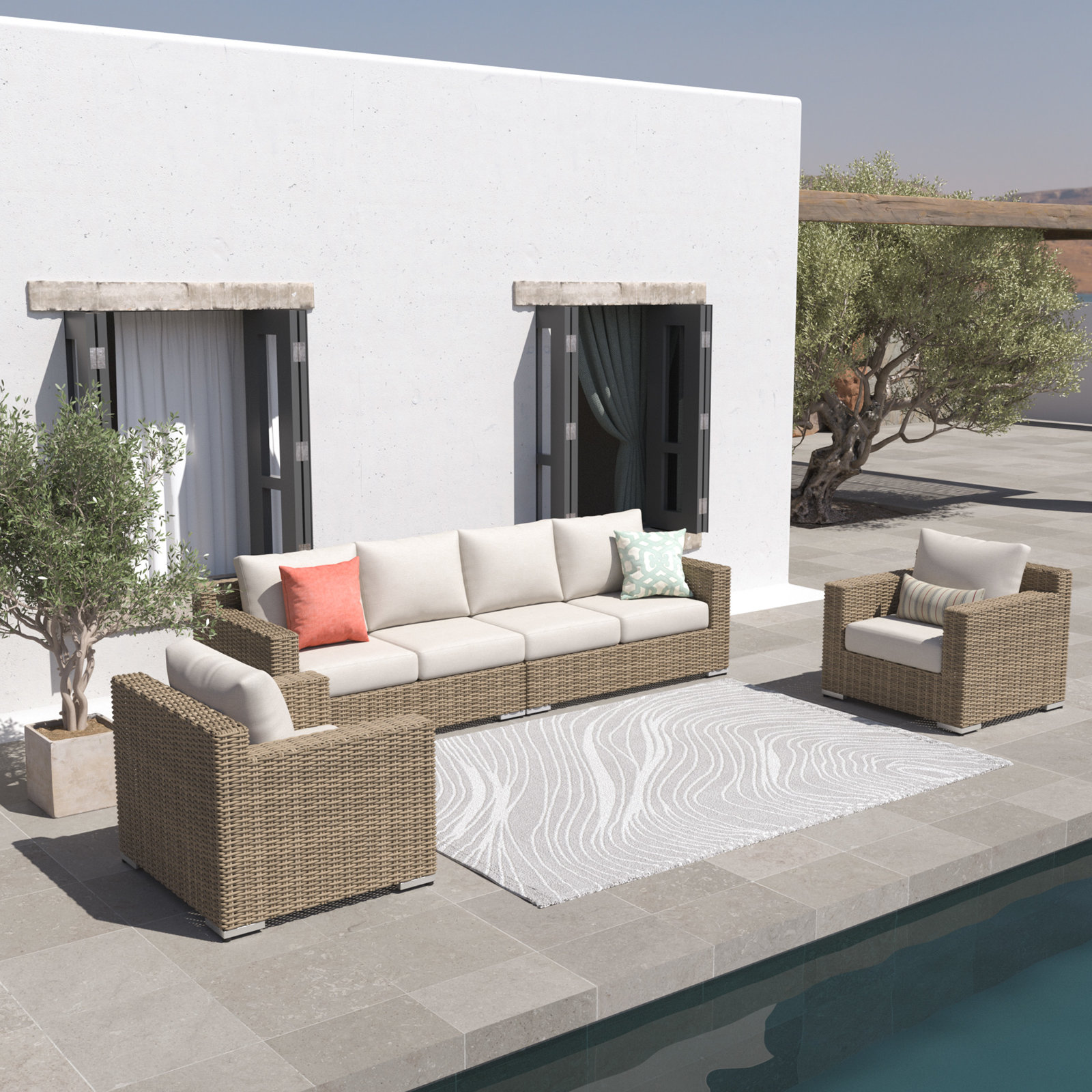 Casey 6-Person Complete Patio Set