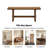 43''W Solid Reclaimed Wood Bench-2051219736