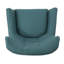 Fauteuil à oreilles en polyester capitonné Buchholz-583421052