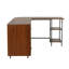 Bureau en L à deux tons avec rangement en L