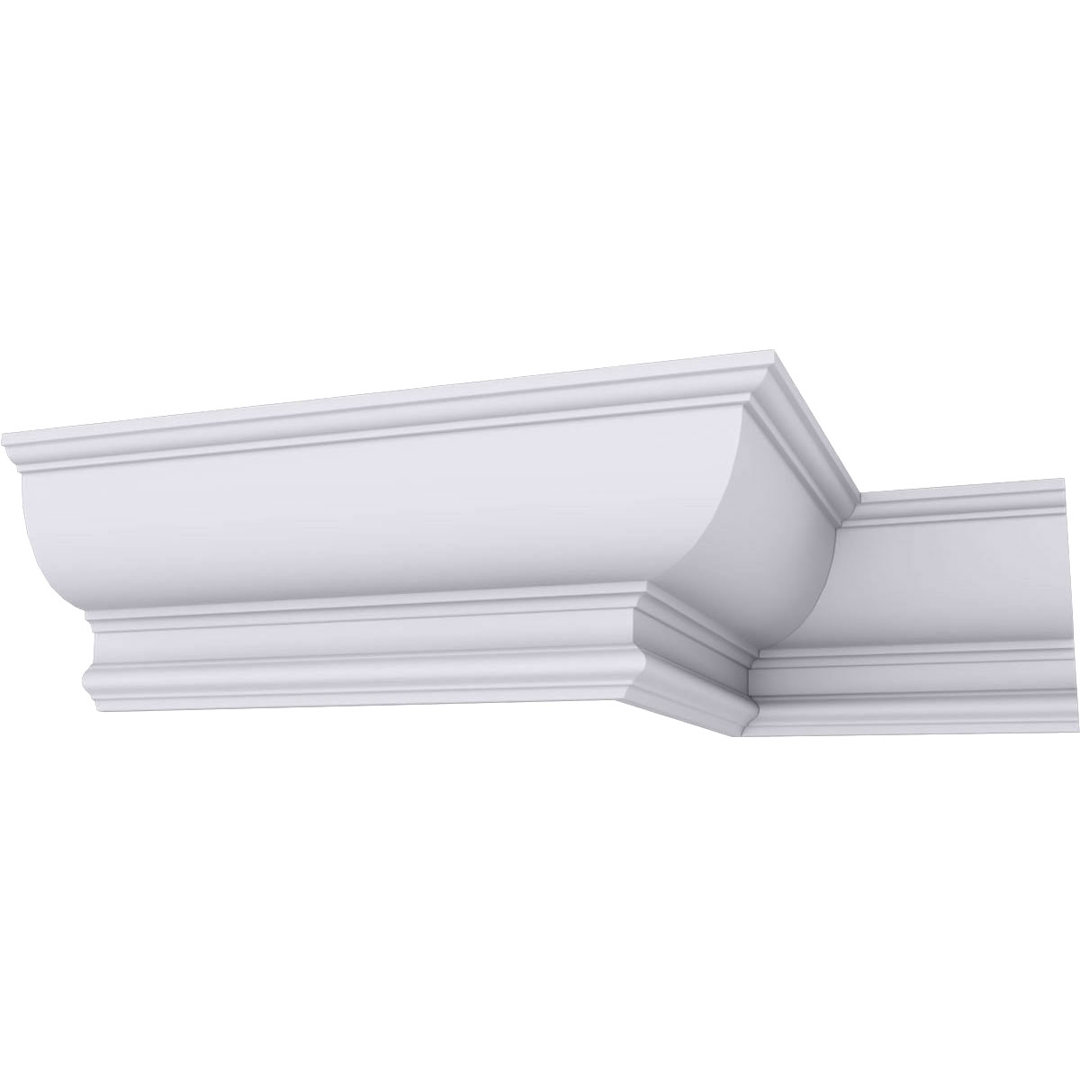 6"H x 4 1/2"P x 7 5/8"F x 94 1/2"L Maria Traditional Smooth Crown Moulding Ekena Millwork