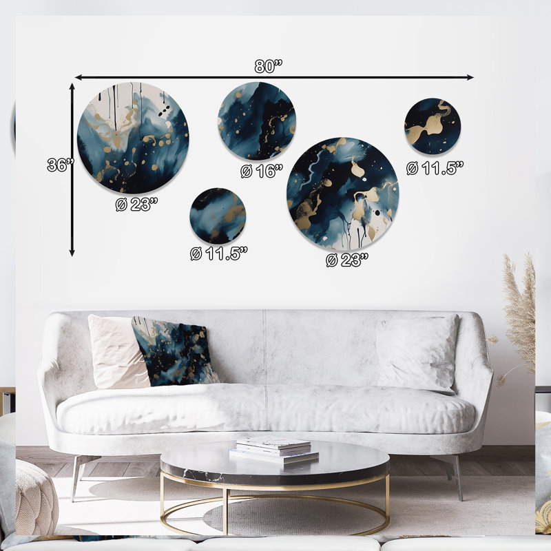 Abstract Wall Decor on Metal